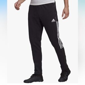 Adidas Men’s 21 Tiro Track Pant. Size Small. Black. Zip pockets and lower leg.